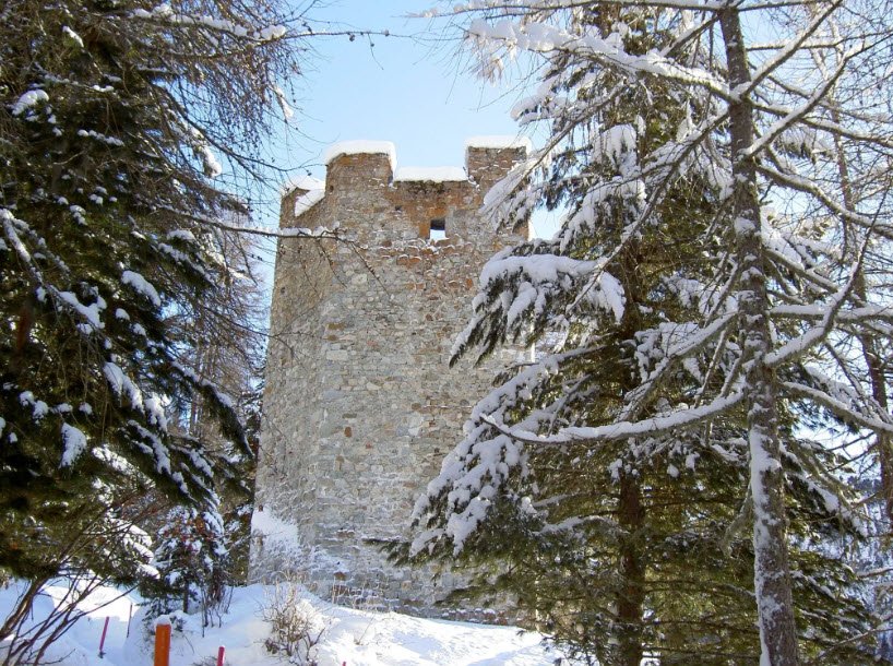 Burgturm Spaniola, Pontresina, Switzerland, Switzerland